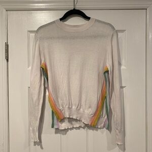 27 Miles Malibu Rainbow Stripe Crewneck Sweater